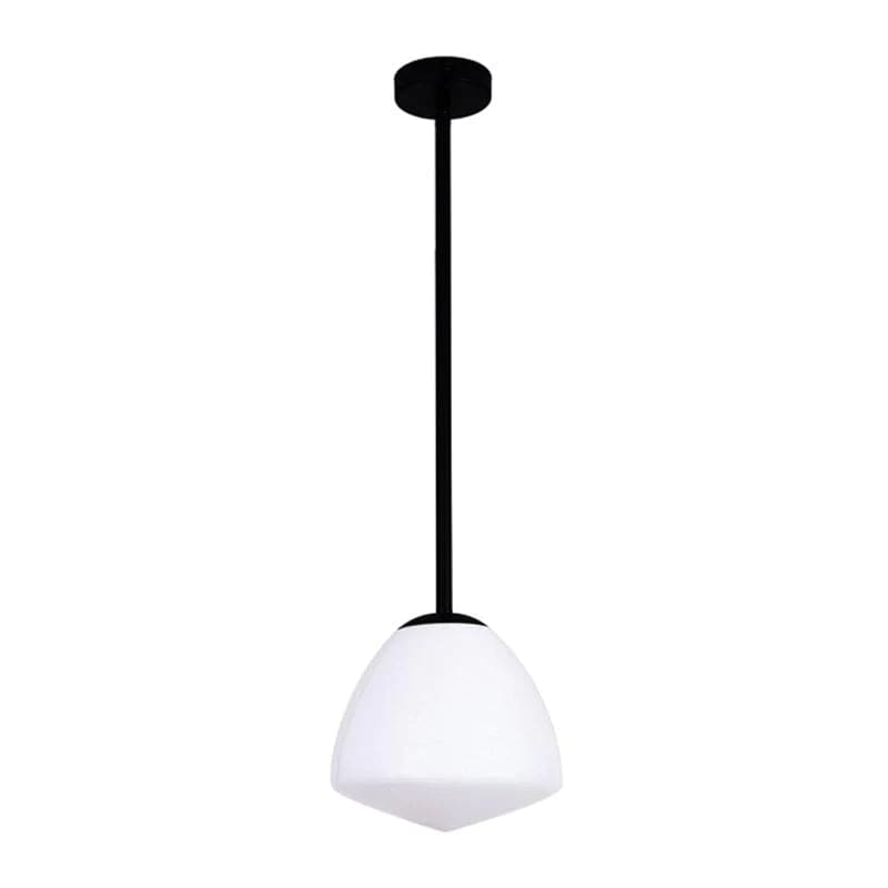 CLA Lighting Pendant Light Matte Black Ciotola Small Dome Pendant Light w/ Frost Glass Lights-For-You CIOTOLA1