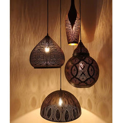 CLA Lighting Pendant Light Black/Gold Marrakesh Ellipse Pendant Light Lights-For-You MARRAKESH02