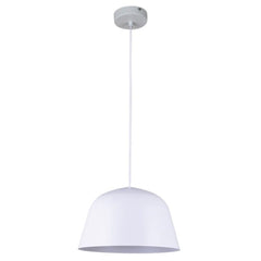 CLA Lighting Pendant Light Matte White Pastel Angled Dome Shape Pendant Light 1Lt Lights-For-You