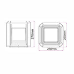 CLA Lighting Pillar Mount Rubik Series Exterior Pillar Mount Light Lights-For-You