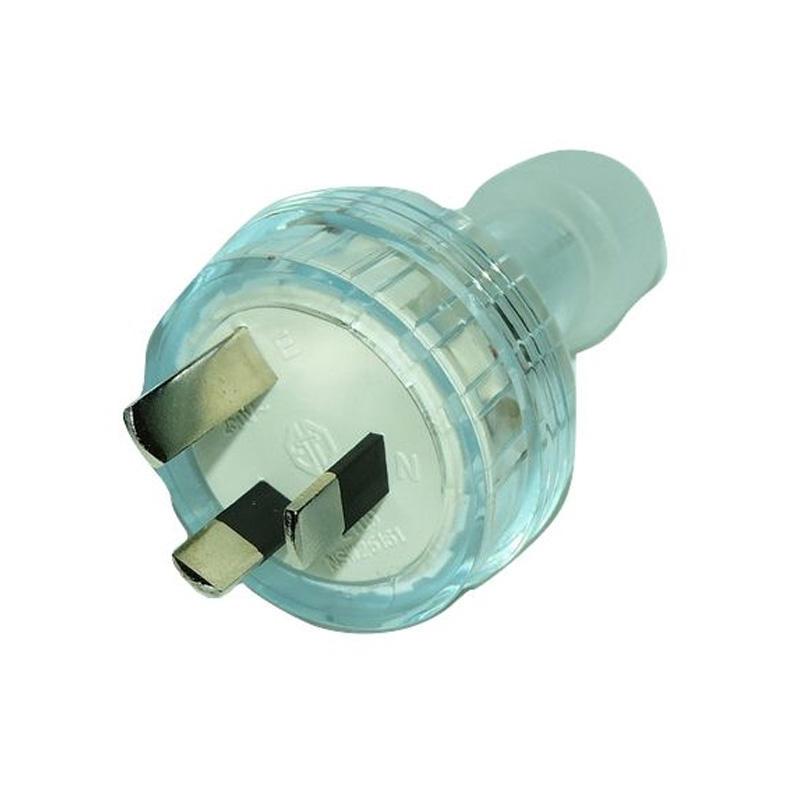 CLA Lighting Plug Top Rewirable 3 Pin Plug Top 10A Clear (Male & Female) Lights-For-You PLUG001 9326191026263