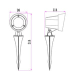 CLA Lighting Spike Lights Kolec Exterior LED Garden Spike Light Lights-For-You KOLEC1 9326191036859
