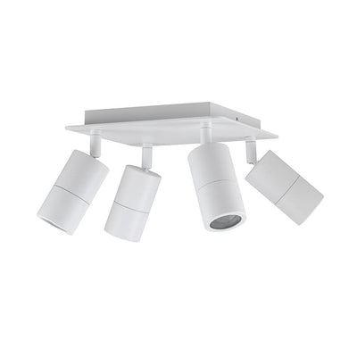 CLA Lighting Spot Lights Poseidon 4 Light Ceiling Spotlight Square Plate Lights-For-You PG4SQWH 9326191029660