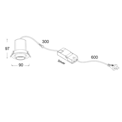 CLA Lighting Spot Lights Retractable 10W LED Recessed Spot Downlight Lights-For-You TELE1 9326191037757