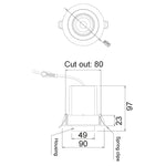 CLA Lighting Spot Lights Retractable 10W LED Recessed Spot Downlight Lights-For-You TELE1 9326191037757