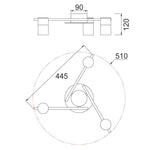 CLA Lighting Spot Lights Tache Spot Ceiling Light 3Lt Lights-For-You