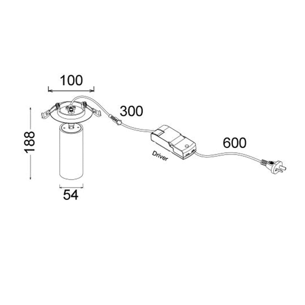 CLA Lighting Spot Lights Tubo 10W LED Dimmable Recessed Tiltable & Rotatable Spotlight Lights-For-You