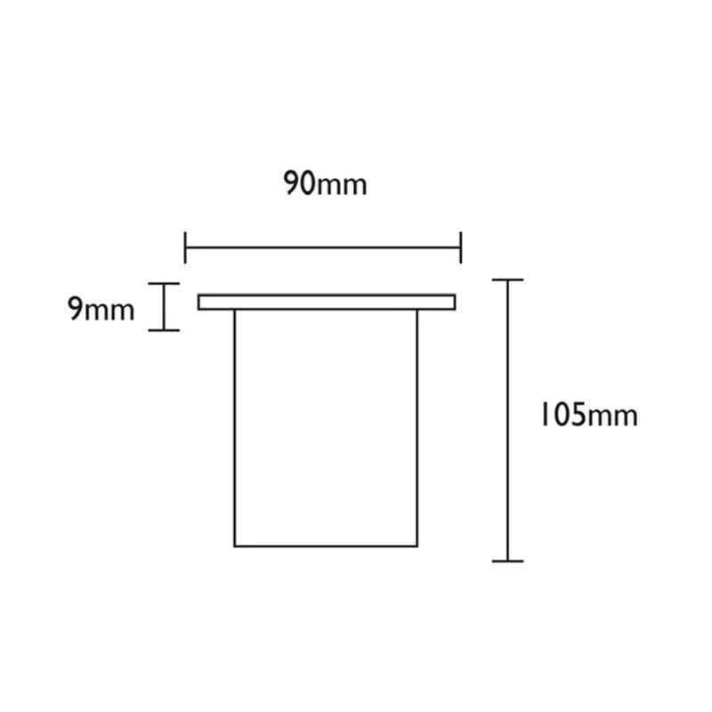 CLA Lighting Step Lights Inground/Steplight Small Round Grilled Faceplate Lights-For-You IGMGRSS 9326191026539