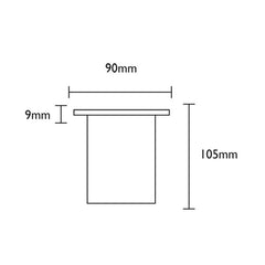 CLA Lighting Step Lights Inground/Steplight Small Round Grilled Faceplate Lights-For-You IGMGRSS 9326191026539