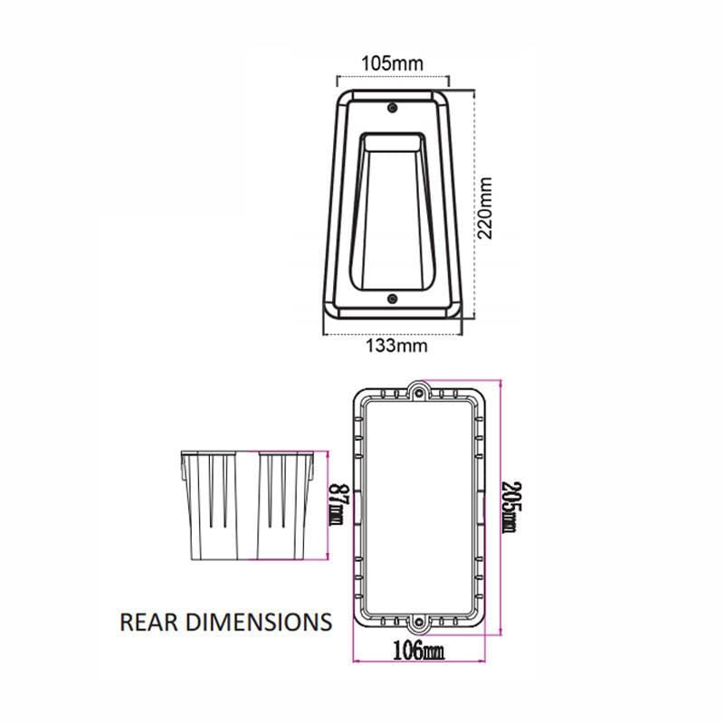 CLA Lighting Step Lights Rectangular 240V 7W Recessed LED Steplight Lights-For-You