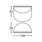 CLA Lighting Step Lights Surface Mounted Curved 12~24V G4 Step Light Lights-For-You STE23 9326191036507