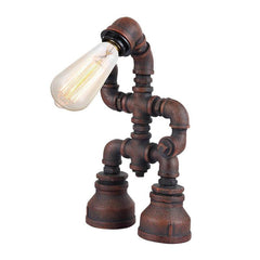 CLA Lighting Table Lamps Decorative Aged Iron Pipe Table Lamp Lights-For-You PUNK1 9326191020841