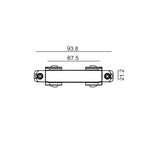 CLA Lighting Track Connector Track 3 Circuit 4 Wire Mini Straight Connector Black Lights-For-You TRK3BLCON1 9326191033728