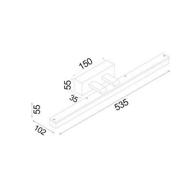 CLA Lighting Vanity Lights Vanitas LED Vanity Light CCT Medium 12w Lights-For-You