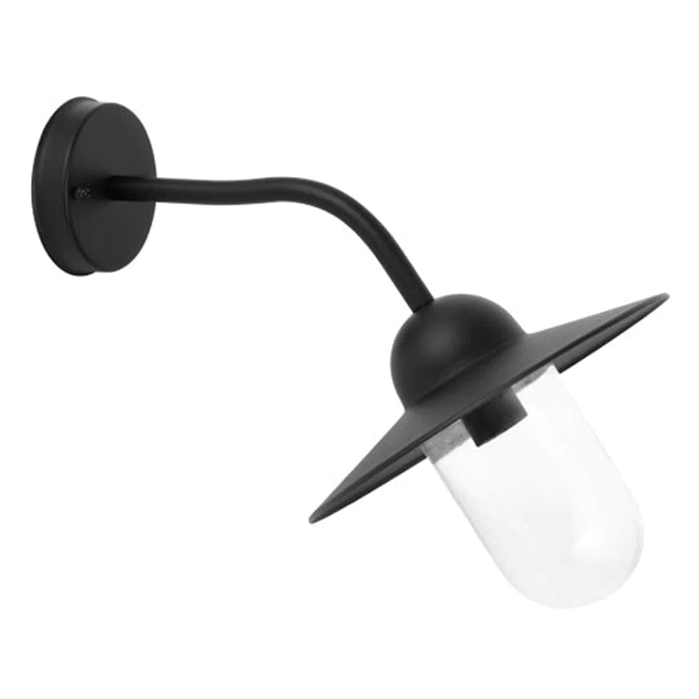 CLA Lighting Wall Lights Deksel Sun Hat Outdoor Wall Light in Matt Black Lights-For-You DEKSEL04 9326191032301