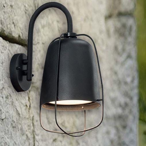 CLA Lighting Wall Lights Black HINK Caged Exterior Wall Light in Black And White Lights-For-You HINK1