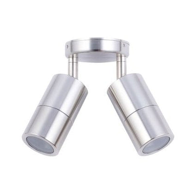CLA Lighting Wall Lights Poseidon 240V GU10 Double Adjustable Wall Pillar Light Lights-For-You PG2ASS 9326191026911