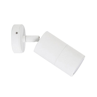 CLA Lighting Wall Lights Poseidon 240V GU10 Single Adjustable Wall Pillar Light Lights-For-You PG1AWH 9326191026881