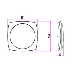 CLA Lighting Wall Lights Ulan LED Exterior Wall or Ceiling Light Lights-For-You