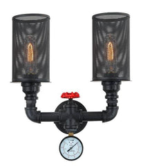 CLA Lighting Wall Lights VENETO Iron Wall Light in Black (1 or 2 Lights) Lights-For-You VENETO-W2 9326191021992