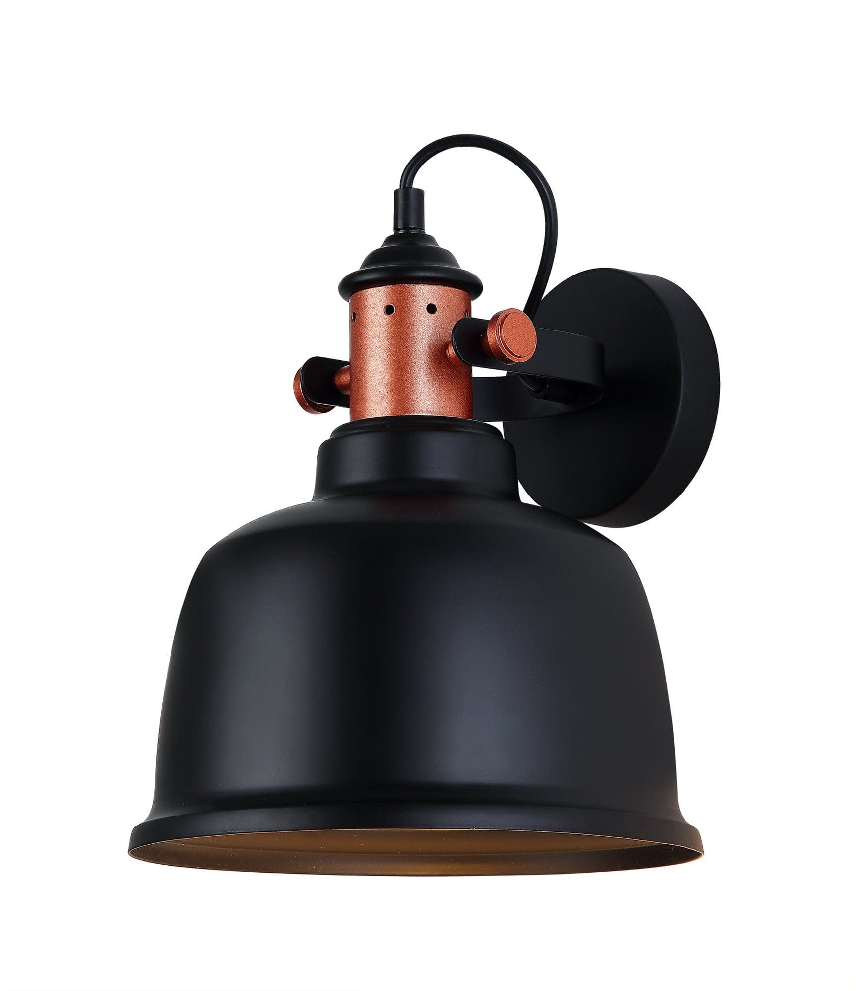 Alta Industrial Bell Shape Pendant Light In White, Black or Grey
