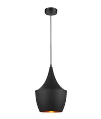 CLA Pendant Light Angled bell Caviar Pendant Light in Black Lights-For-You CAVIAR5
