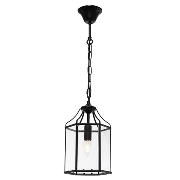 Cougar Lighting Indoor Pendants Arcadia Glass Pendant Light in Black Lights-For-You ARCA1PBLK 9305125106998