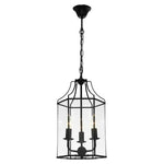 Cougar Lighting Indoor Pendants Arcadia Glass Pendant Light Lights-For-You ARCA3PBLK 9305125107001