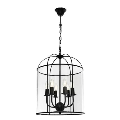 Cougar Lighting Indoor Pendants Cougar CLOVELLY - 6 Light Pendant Lights-For-You CLOV6PBLK