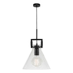 Cougar Lighting Indoor Pendants PIERRE 1 LIGHT PENDANT BLACK Lights-For-You PIER1PBLK 9305125109197