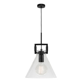 Cougar Lighting Indoor Pendants PIERRE 1 LIGHT PENDANT BLACK Lights-For-You PIER1PBLK 9305125109197