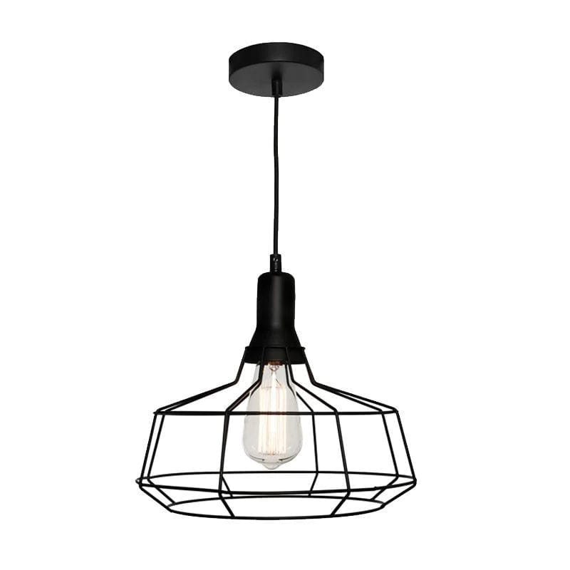 Cougar Lighting Indoor Pendants Wired Cage Pendant Light Black Lights-For-You CAGE1PLGE 9305125106264