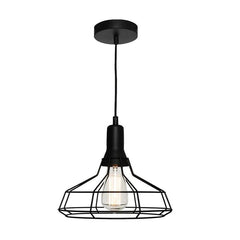 Cougar Lighting Indoor Pendants Wired Cage Pendant Light Black Lights-For-You CAGE1PMED 9305125106271