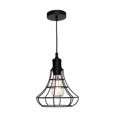 Cougar Lighting Indoor Pendants Wired Cage Pendant Light Black Lights-For-You CAGE1PSML 9305125106288