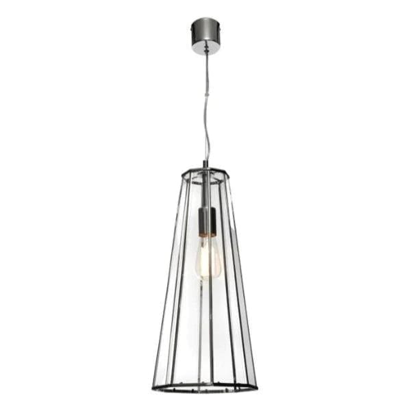 Cougar Lighting Indoor Pendants Zara Pendant Light 1Lt in Black Lights-For-You ZARA1PCH 9305125107117