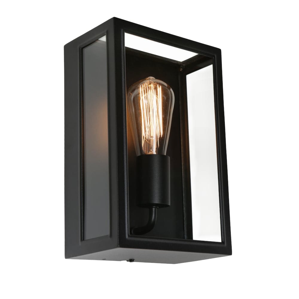 Cougar Lighting Outdoor Wall Lights Harvard 1 Light Wall Light Black,White Lights-For-You HARV1EBLK 9305125109395