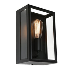 Cougar Lighting Outdoor Wall Lights Harvard 1 Light Wall Light Black,White Lights-For-You HARV1EBLK 9305125109395