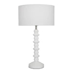 Cougar Lighting Table Lamps Carter Table Lamp 1Lt in Matt white Lights-For-You CART1TL 9305125107254