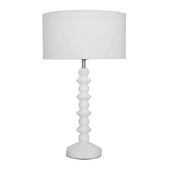 Cougar Lighting Table Lamps Carter Table Lamp 1Lt in Matt white Lights-For-You CART1TL 9305125107254