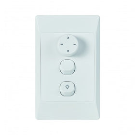 Ventair Flexmech- DC Fan 3 Speed Wall Control Incl Rotary Speed Control & Wall Plate With Iso & Light Switch. For Use Wi