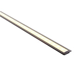 25mm x 9mm Black Shallow Square Winged Aluminium Profile - HV9695-2507-BLK