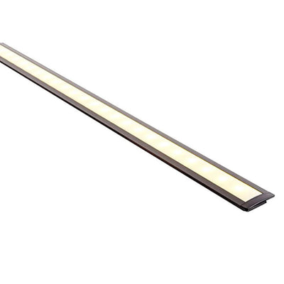 25mm x 9mm Black Shallow Square Winged Aluminium Profile - HV9695-2507-BLK