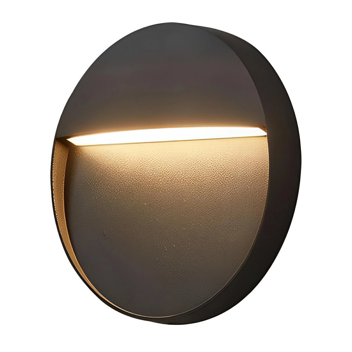 Architectural Round LED Step Light CCT 4w in Black or White 11cm Diameter
