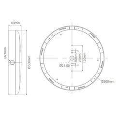 Domus Lighting Bunker Lights DOMUS VERSA-300 ROUND EYELID BUNKER Lights-For-You