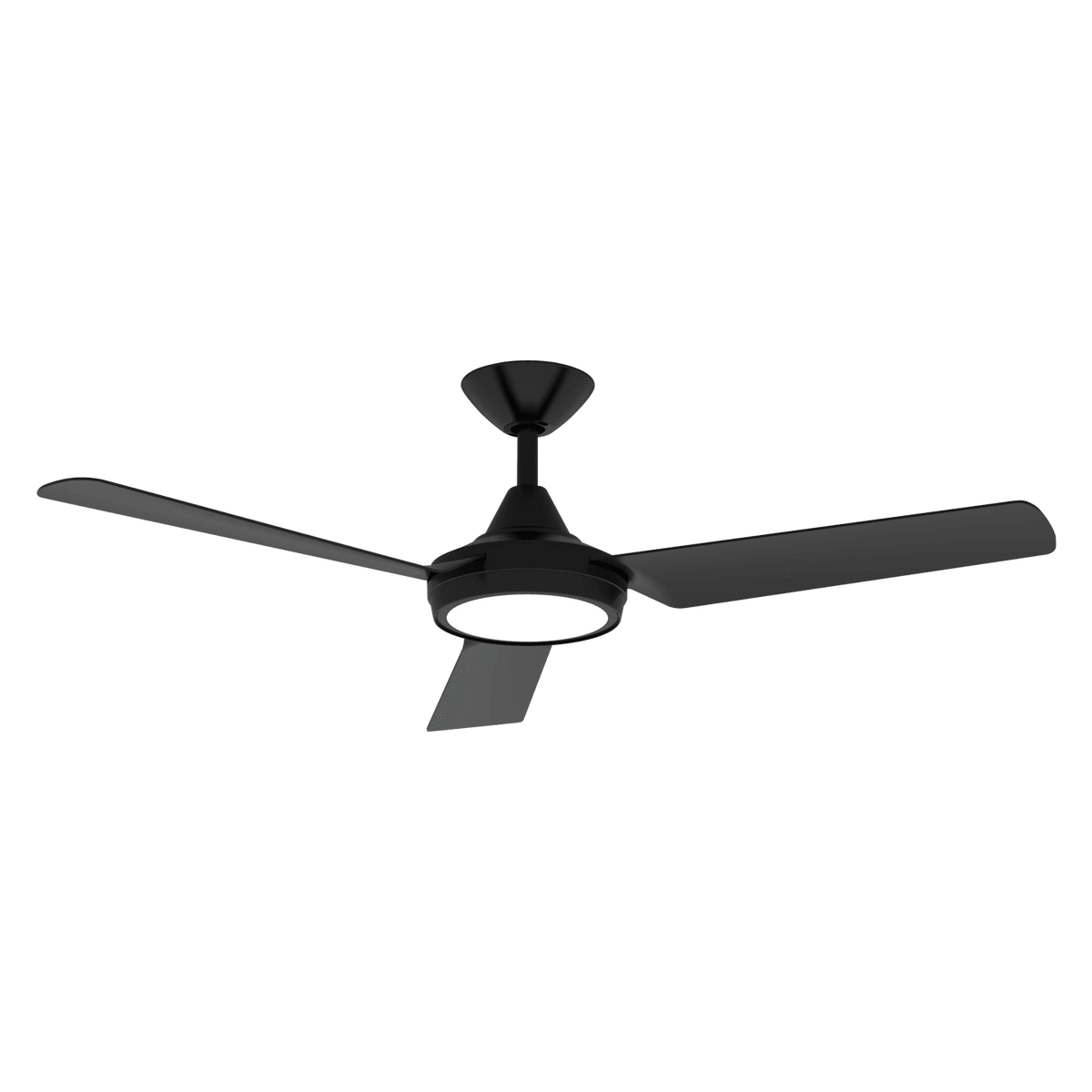 Domus Lighting Ceiling Fans BLACK Axis 3 Blade 48" Dc Ceiling Fan With Led Light Lights-For-You 60030