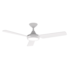 Domus Lighting Ceiling Fans WHITE Axis 3 Blade 48" Dc Ceiling Fan With Led Light Lights-For-You 60031