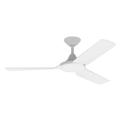 Domus Lighting Ceiling Fans WHITE Axis 3 Blade 48" Dc Ceiling Fan Without Led Light Lights-For-You 60021