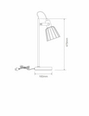 Domus Lighting Desk Lamps Black DOMUS ASHLEY-DL CAGE DESK LAMP with IP20 Lights-For-You 22516