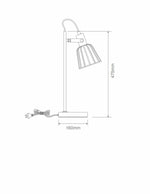 Domus Lighting Desk Lamps DOMUS ASHLEY-DL CAGE DESK LAMP with IP20 Lights-For-You 22516 9330772225167