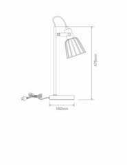 Domus Lighting Desk Lamps DOMUS ASHLEY-DL CAGE DESK LAMP with IP20 Lights-For-You 22516 9330772225167